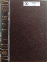 Image of The Sacred Books of The East Vol. 5 : Pahlavi Text Part I